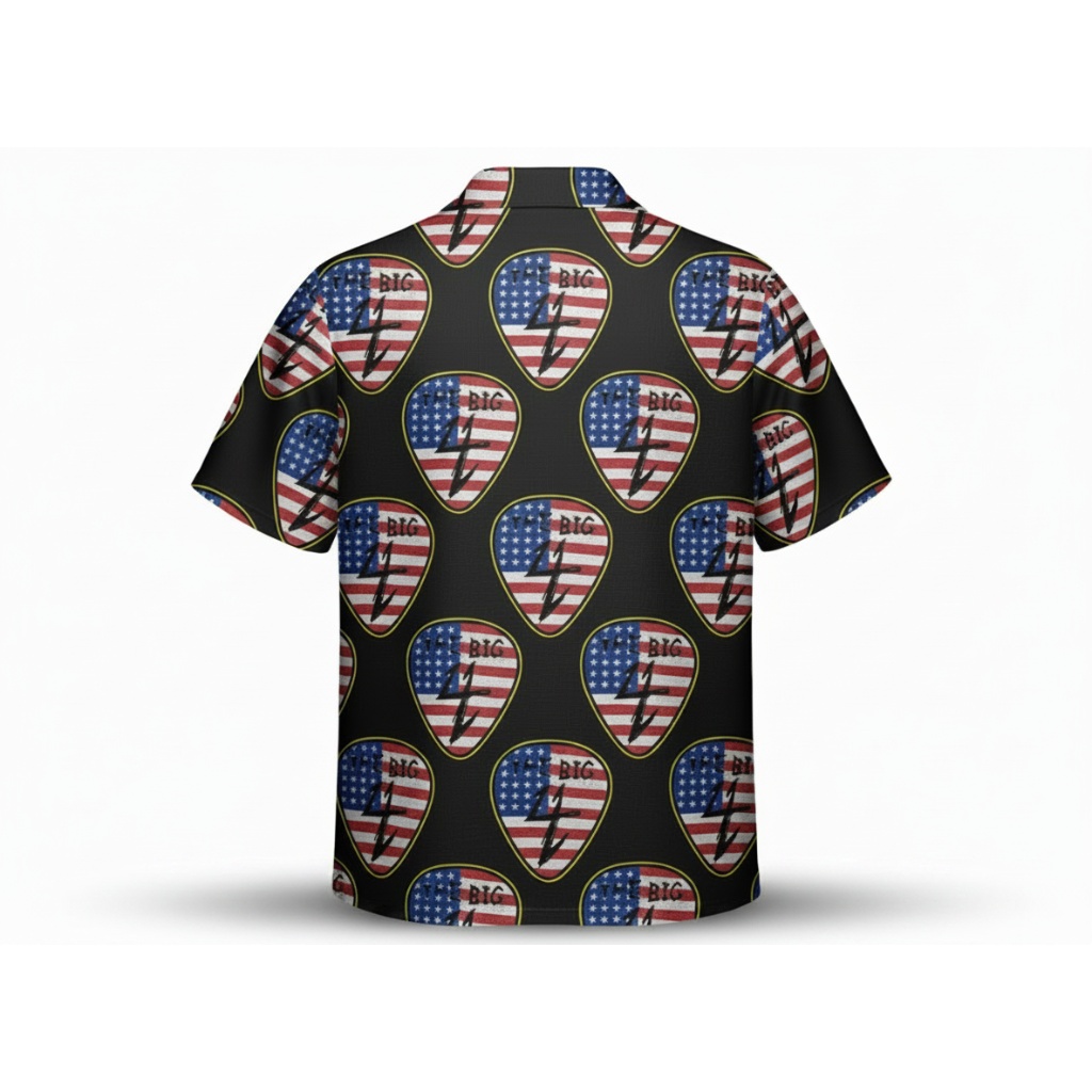 Black American Flag Guitar Pick Shirt Patriotic Men’s Black American Flag Guitar Pick Shirt Patriotic Men’s