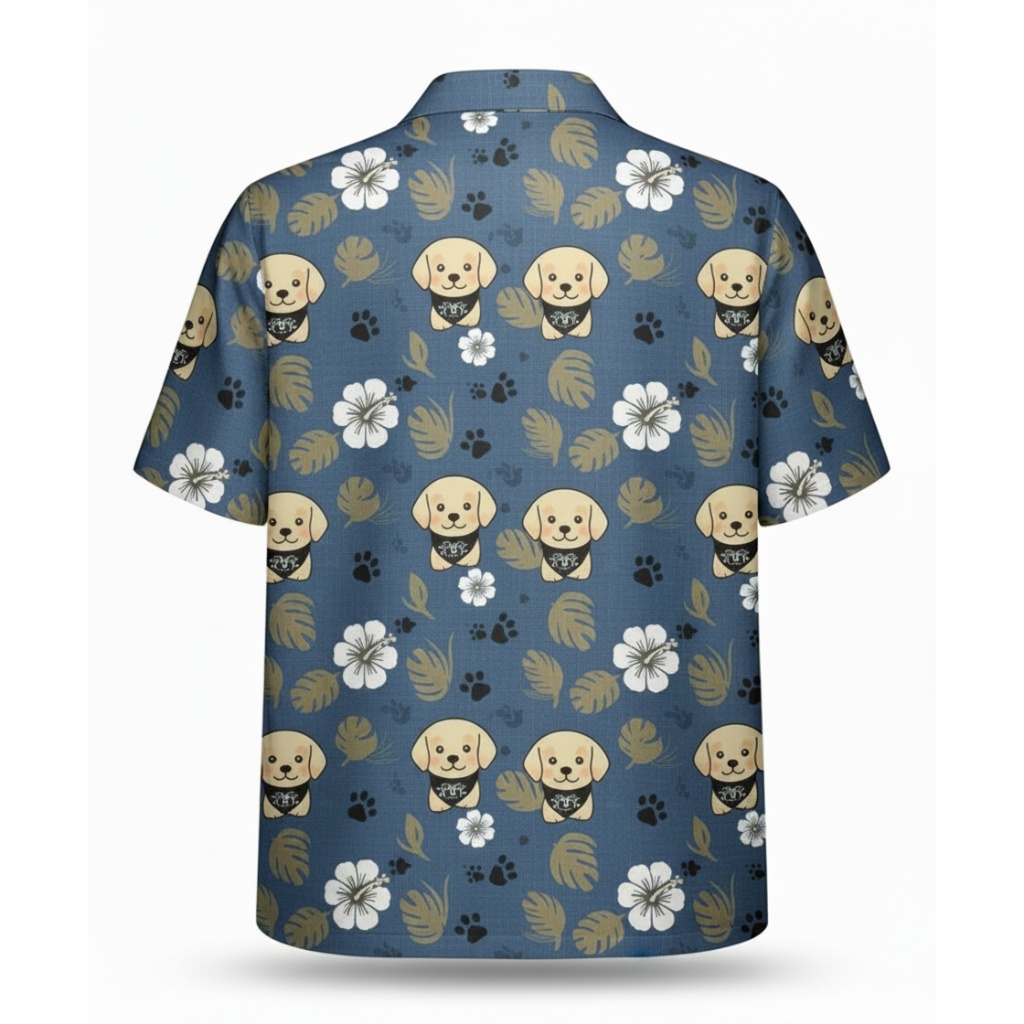 Blue Labrador Hawaiian Shirt Dog Lover Summer Vacation Blue Labrador Hawaiian Shirt Dog Lover Summer Vacation
