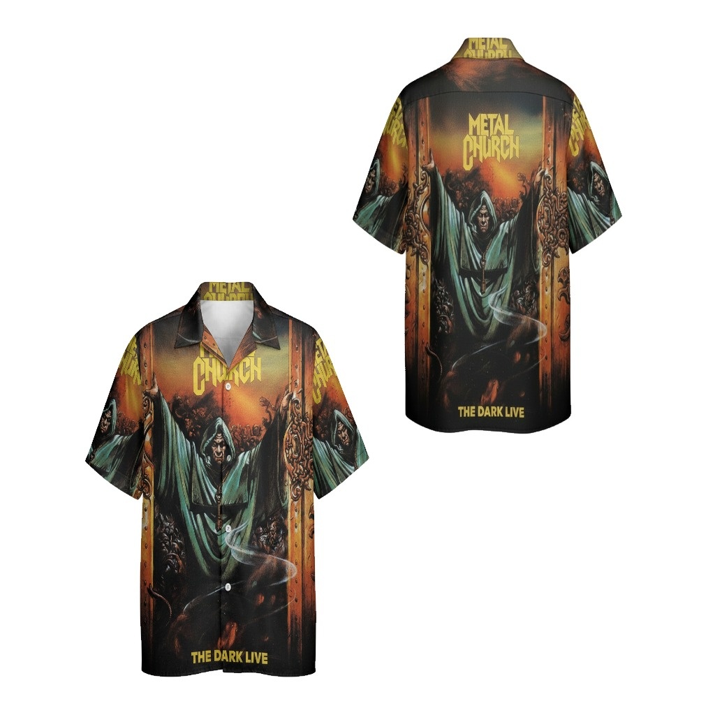Metal Church The Dark Live Graphic Hawaiian Shirt Metal Church The Dark Live Graphic Hawaiian Shirt