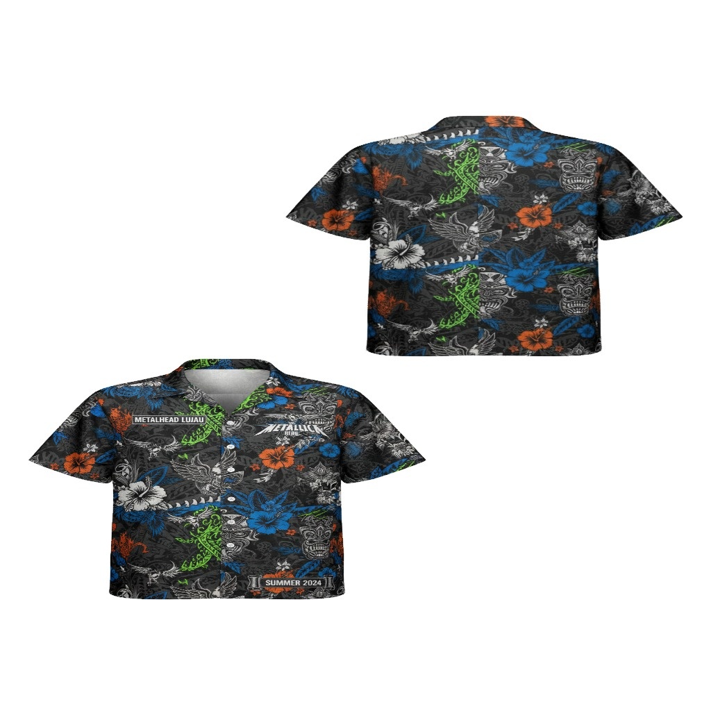 Metallhead Luau Black Hawaiian Shirt Summer 2024 Collection Metallhead Luau Black Hawaiian Shirt Summer 2024 Collection