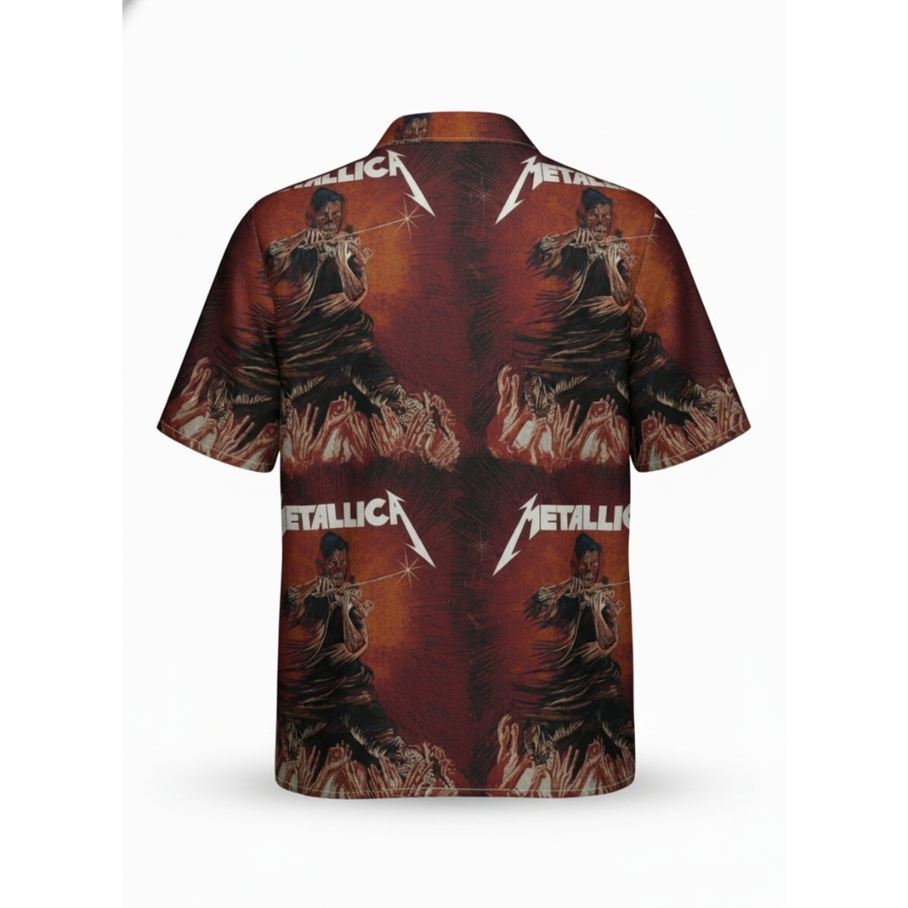 Metallica Band Album Art Hawaiian Shirt Metallica Band Album Art Hawaiian Shirt