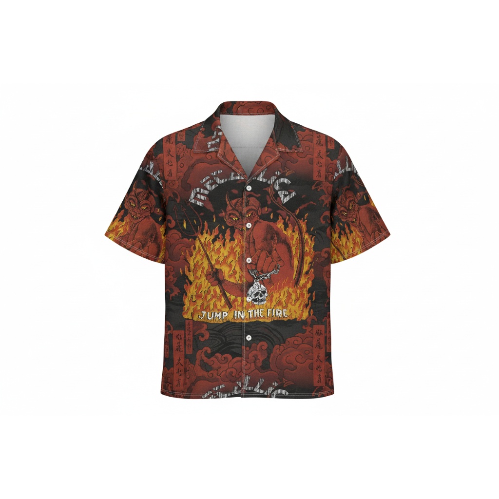 Metallica Jump In The Fire Red Devil Hawaiian Shirt