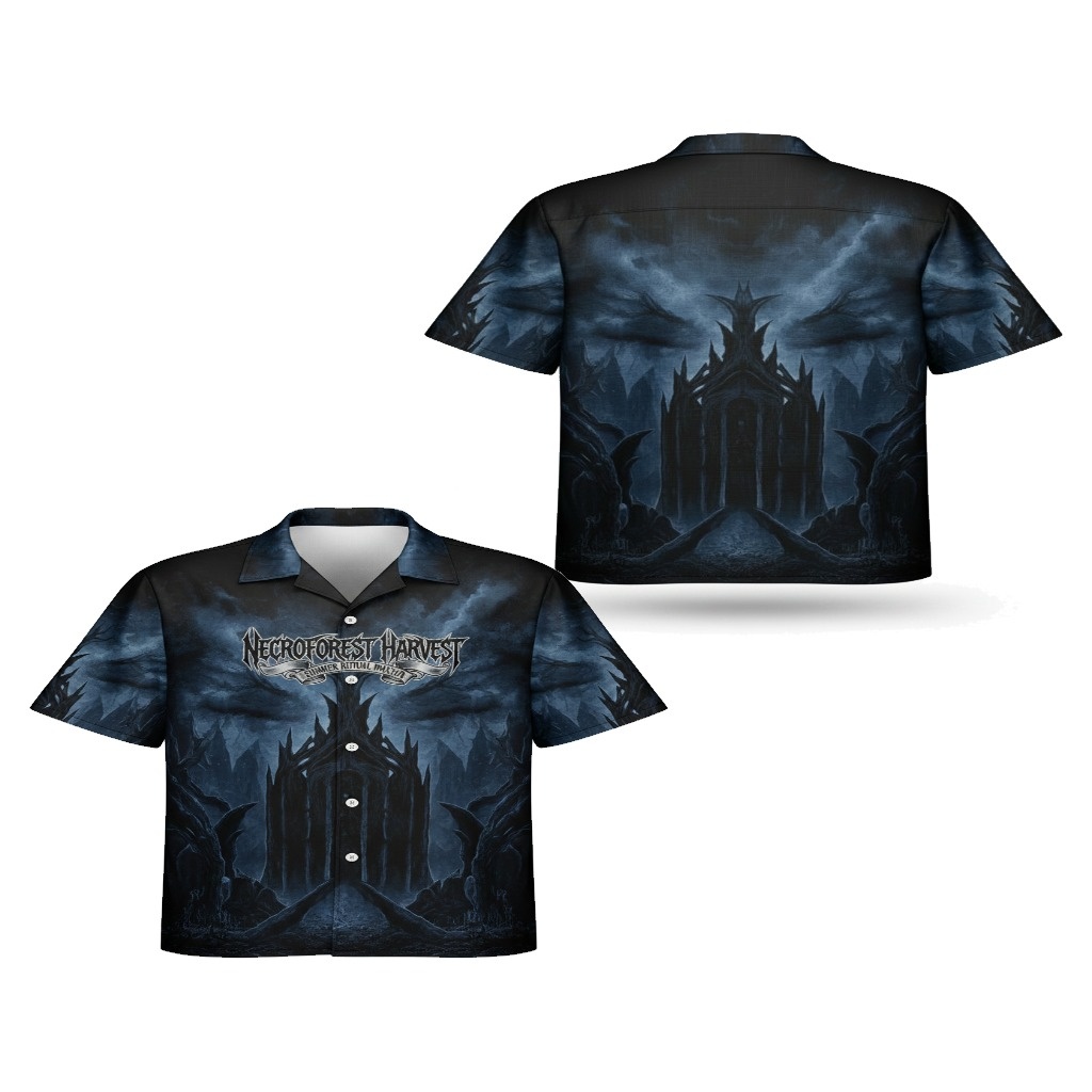 Necroforest Harvest Dark Gothic Castle Hawaiian Shirt Necroforest Harvest Dark Gothic Castle Hawaiian Shirt