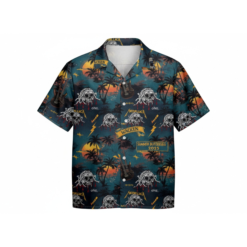 Wacken Metallica Summer Blitzkrieg 2025 Hawaiian Shirt